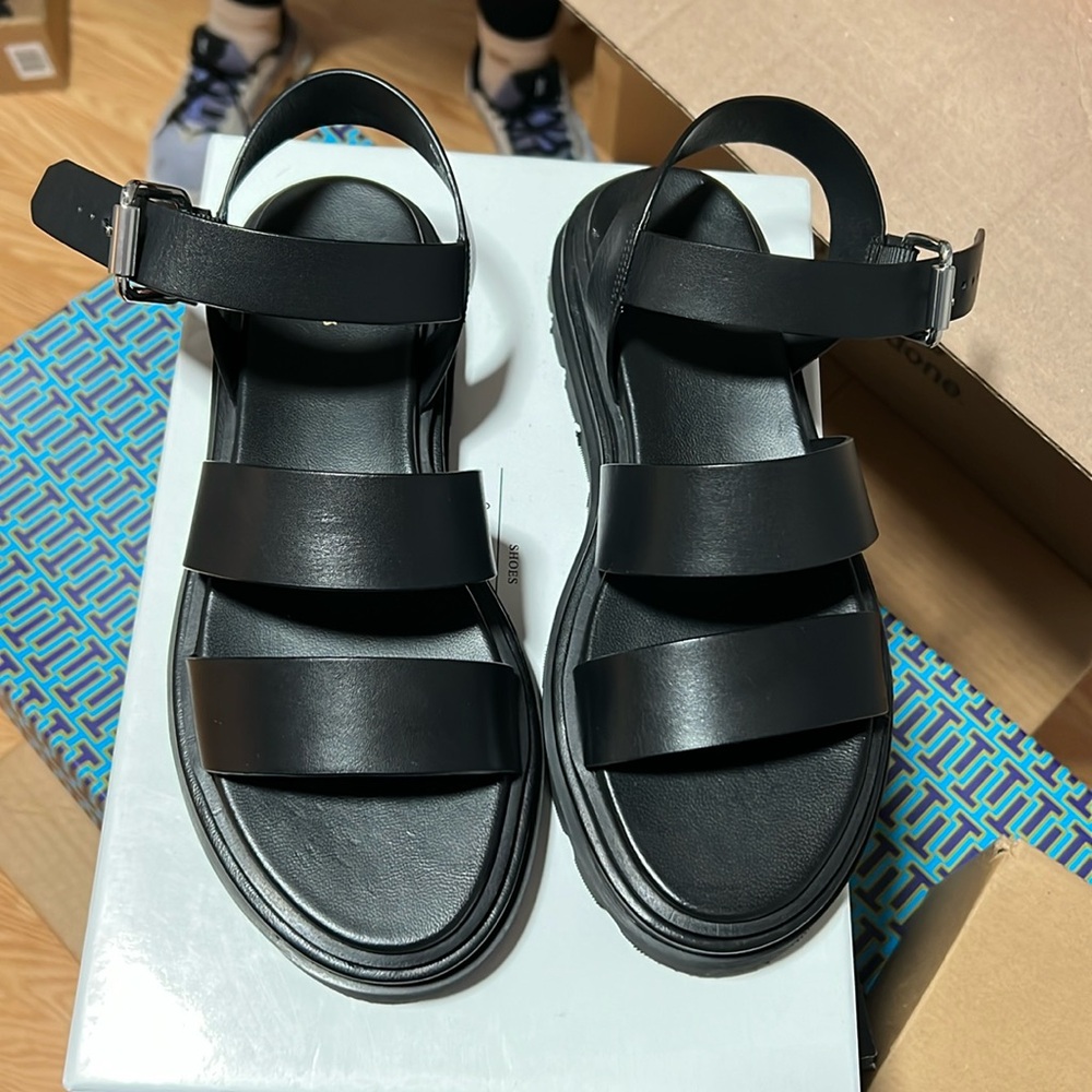 Brand new chunky sandal - leather